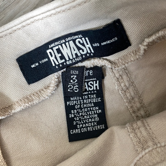 American Original Rewash Brand Khaki Skirt Size Size 3/26 - Picture 5 of 5